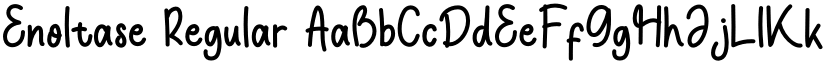 Enoltase Regular font