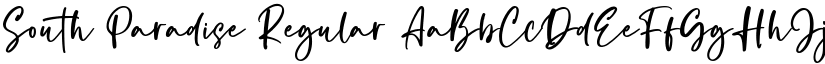 South Paradise Regular font