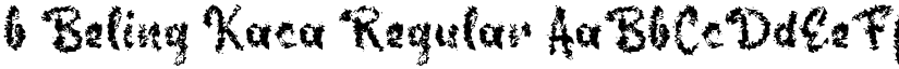 b Beling Kaca Regular font