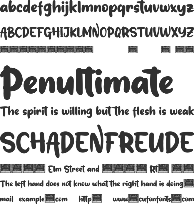 Outedis font preview