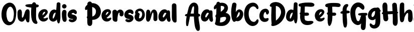 Outedis Personal font