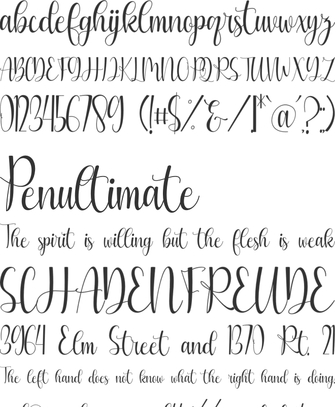 Bonaparte font preview
