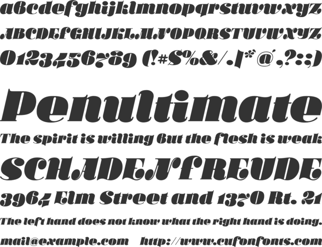 Callista font preview