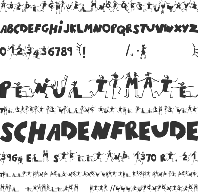 ChiquiFont font preview