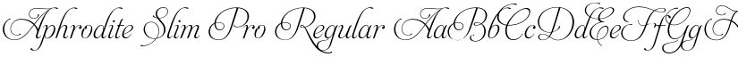 Aphrodite Slim Pro Regular font