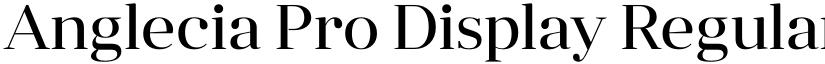 Anglecia Pro Display Regular font
