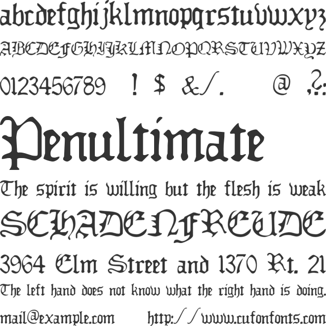 Deadly Breakfast font preview