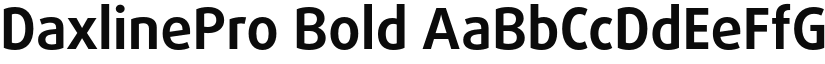 DaxlinePro Bold font