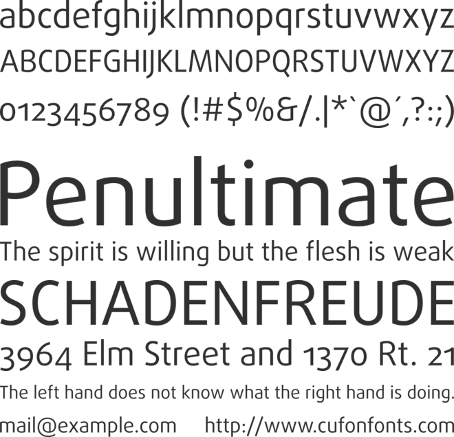 DaxlinePro font preview