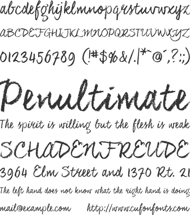 Coal Hand Luke font preview