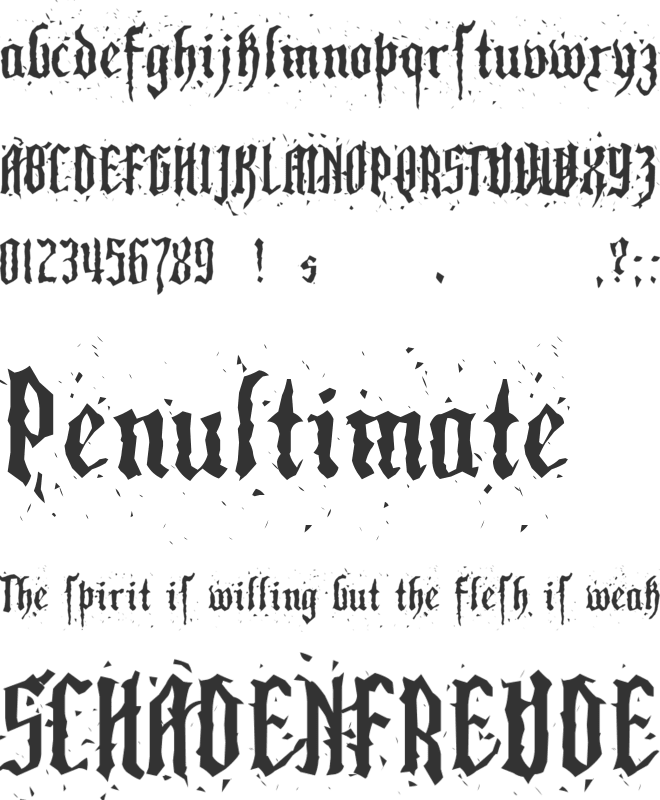 Pillbox Opaque font preview