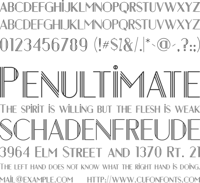 Chelsea II font preview