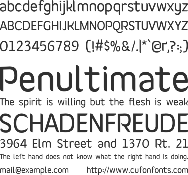Giger font preview