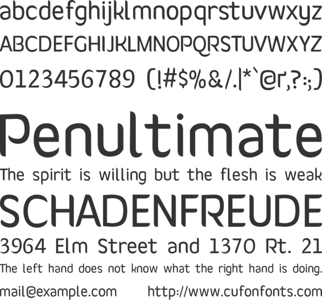Giger font preview