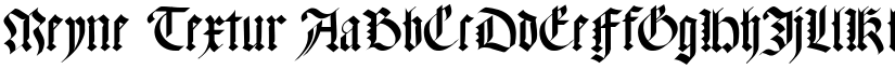 Meyne Textur font