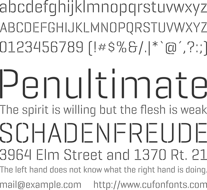 Geogrotesque Stencil B font preview