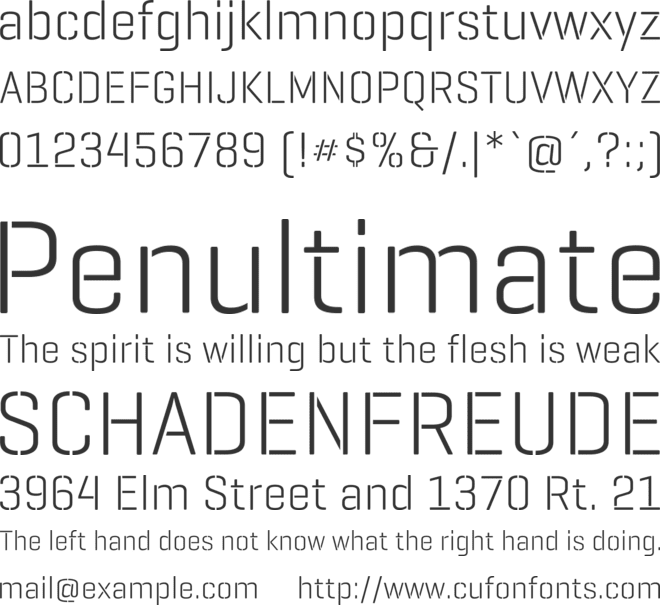 Geogrotesque Stencil B font preview
