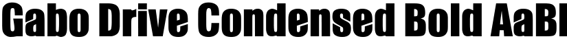 Gabo Drive Condensed Bold font