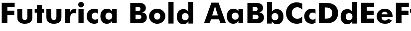 Futurica Bold font