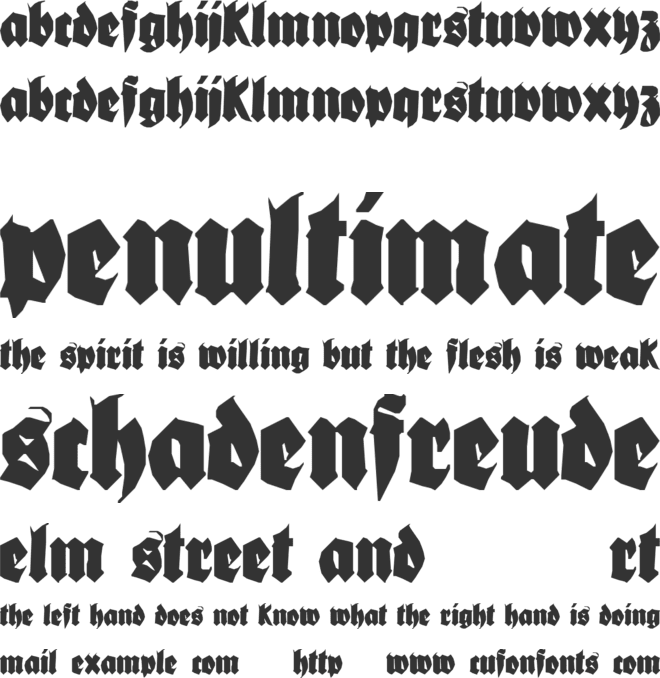 Bionique font preview