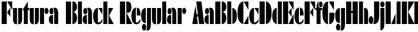 Futura Black Regular font