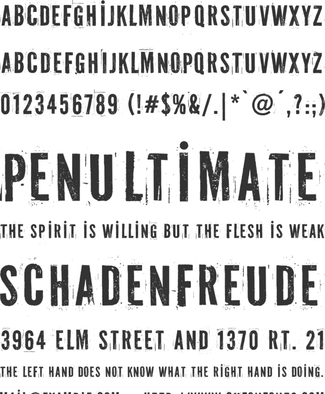 Fuel Pro font preview