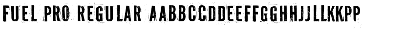 Fuel Pro Regular font