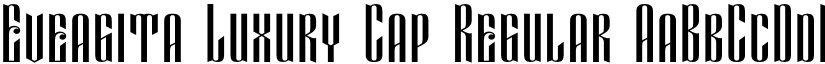 Eveagita Luxury Cap Regular font
