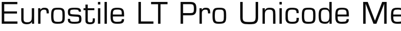 Eurostile LT Pro Unicode Medium font