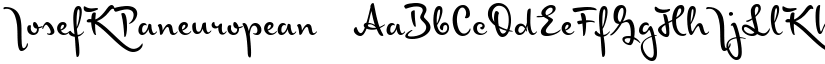 JosefKPaneuropean ☞ font