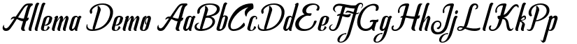 Allema Demo font