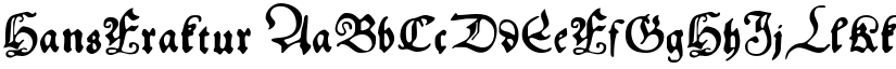 HansFraktur font download