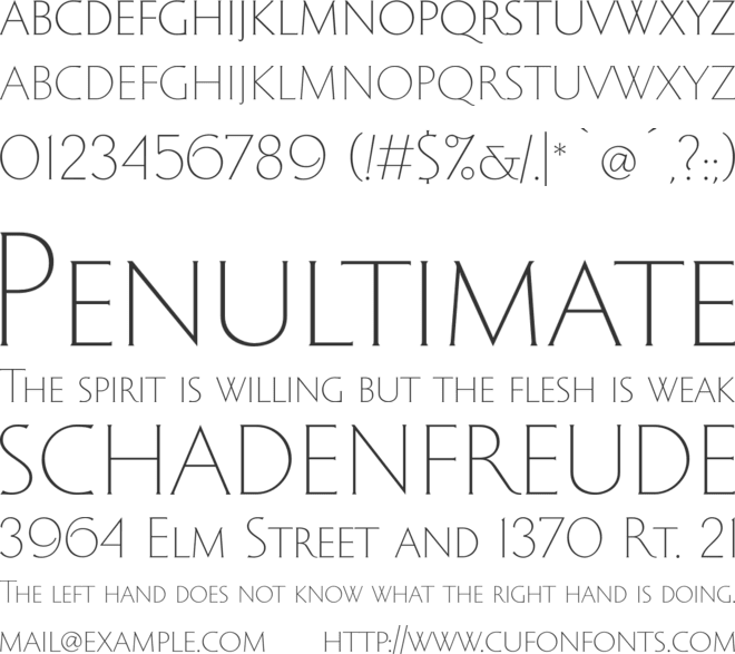 Imperiya font preview