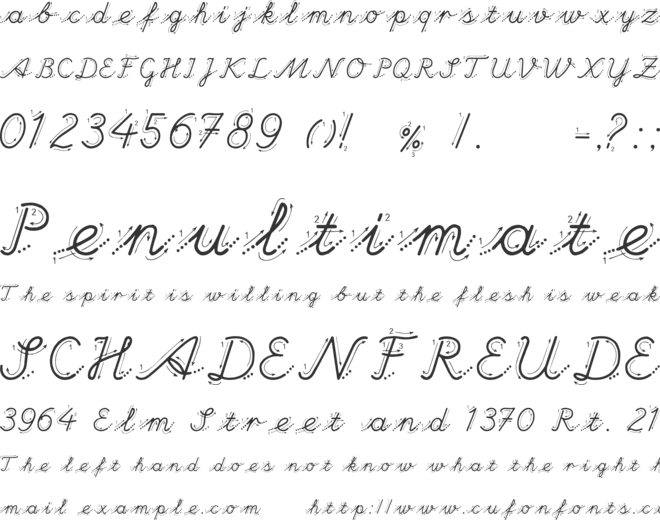 Ilk Ders Arrows font preview