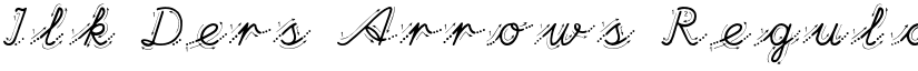 Ilk Ders Arrows Regular font