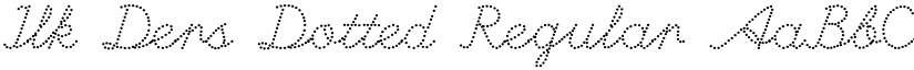 Ilk Ders Dotted Regular font