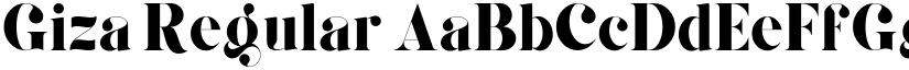 Giza Regular font