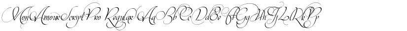 MonAmourScriptPro Regular font