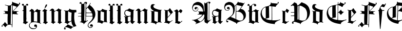 FlyingHollander font