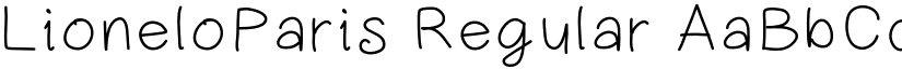 LioneloParis Regular font