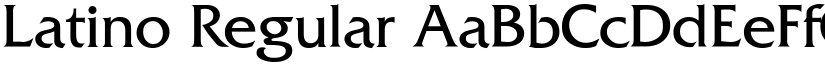 Latino Regular font