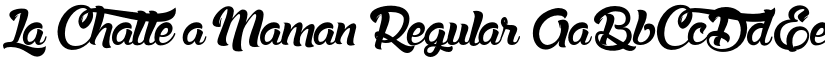 La Chatte a Maman Regular font
