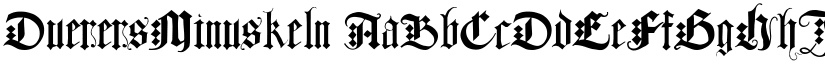 Duerers Minuskeln font download