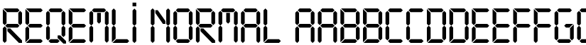 Reqemli Normal font