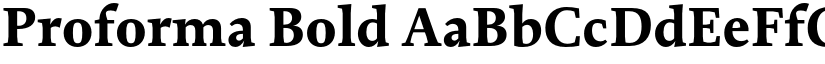Proforma Bold font