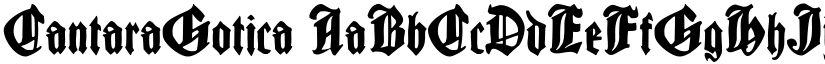 Cantara Gotica font download