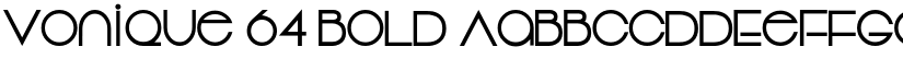 Vonique 64 Bold font