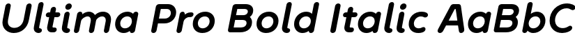 Ultima Pro Bold Italic font
