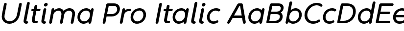 Ultima Pro Italic font