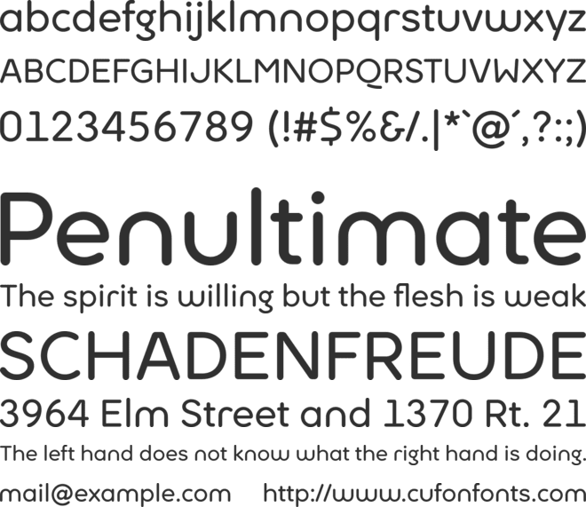 Ultima Pro font preview